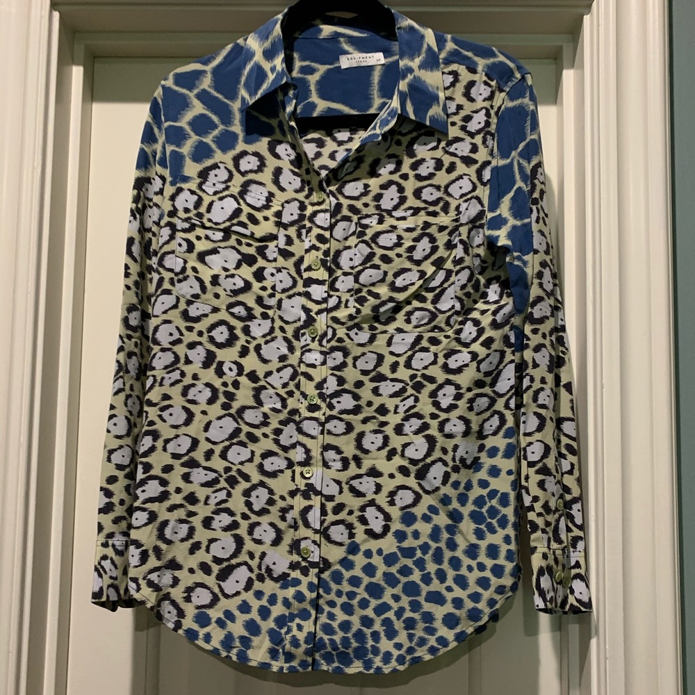 Equipment button down blouse